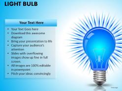 Light bulb powerpoint presentation slides