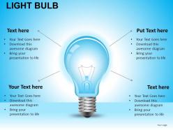 Light bulb powerpoint presentation slides db