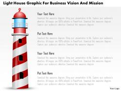 Light house graphic for business vision and mission powerpoint template
