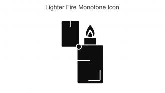 Lighter Fire Monotone Icon In Powerpoint Pptx Png And Editable Eps Format