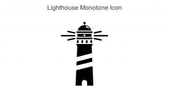 Lighthouse Monotone Icon In Powerpoint Pptx Png And Editable Eps Format