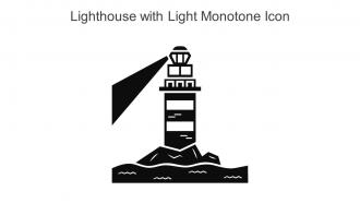 Lighthouse With Light Monotone Icon In Powerpoint Pptx Png And Editable Eps Format