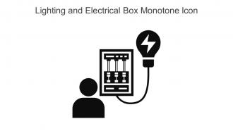 Lighting And Electrical Box Monotone Icon In Powerpoint Pptx Png And Editable Eps Format