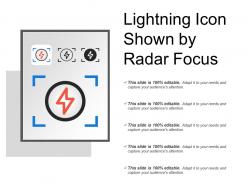 Lightning icon shown by radar focus