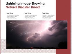 Lightning Image Showing Natural Disaster Threat