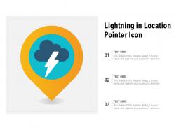 Lightning In Location Pointer Icon