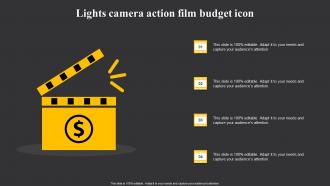 Lights Camera Action Film Budget Icon