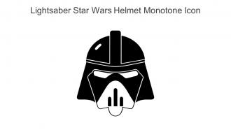 Lightsaber Star Wars Helmet Monotone Icon In Powerpoint Pptx Png And Editable Eps Format