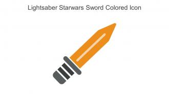 Lightsaber Starwars Sword Colored Icon In Powerpoint Pptx Png And Editable Eps Format