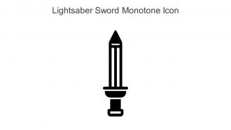 Lightsaber Sword Monotone Icon In Powerpoint Pptx Png And Editable Eps Format