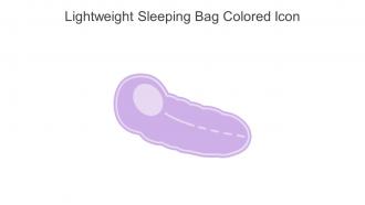 Lightweight Sleeping Bag Colored Icon In Powerpoint Pptx Png And Editable Eps Format