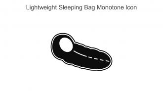 Lightweight Sleeping Bag Monotone Icon In Powerpoint Pptx Png And Editable Eps Format