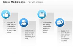 Like symbol social network mail message communication ppt icons graphics