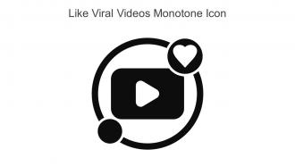Like Viral Videos Monotone Icon In Powerpoint Pptx Png And Editable Eps Format