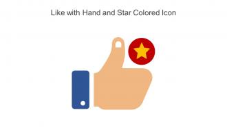 Like With Hand And Star Colored Icon