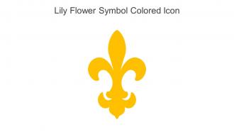 Lily Flower Symbol Colored Icon In Powerpoint Pptx Png And Editable Eps Format
