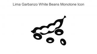 Lima Garbanzo White Beans Monotone Icon In Powerpoint Pptx Png And Editable Eps Format