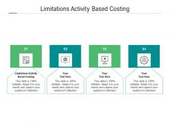 Limitations activity based costing ppt powerpoint presentation inspiration file formats cpb