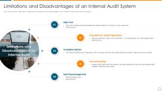 Limitations and disadvantages system overview of internal audit planning checklist