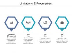 Limitations e procurement ppt powerpoint presentation summary deck cpb