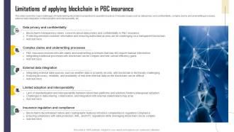 Limitations Of Applying Blockchain In Pandc Insurance Exploring Blockchains Impact On Insurance BCT SS V