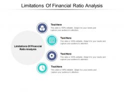 Limitations of financial ratio analysis ppt powerpoint presentation show slide download cpb
