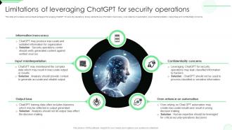 Limitations Of Leveraging ChatGPT For Security Opportunities And Risks Of ChatGPT AI SS V