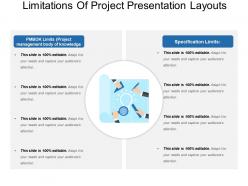 Limitations of project presentation layouts