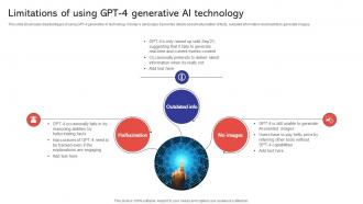 Limitations Of Using GPT 4 Capabilities And Use Cases Of GPT4 ChatGPT SS V