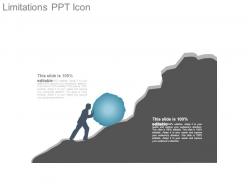 Limitations ppt icon