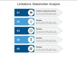Limitations stakeholder analysis ppt powerpoint presentation slides display cpb