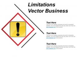 Limitations vector business ppt diagrams