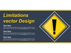Limitations vector design ppt example