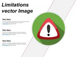 Limitations vector image ppt infographics