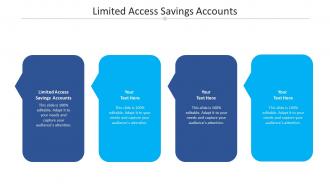 Limited access savings accounts ppt powerpoint presentation infographics design cpb