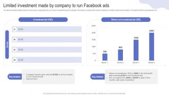 Limited Investment Made By Company To Run Driving Web Traffic With Effective Facebook Strategy SS V
