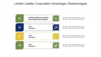 Limited liability corporation advantages disadvantages ppt powerpoint presentation inspiration slide portrait cpb