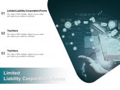 Limited liability corporation forms ppt powerpoint presentation ideas visuals cpb