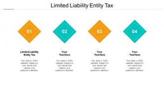 Limited liability entity tax ppt powerpoint presentation professional templates cpb