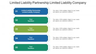 Limited liability partnership limited liability company ppt powerpoint presentation layouts sample cpb