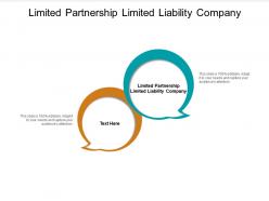 Limited partnership limited liability company ppt powerpoint presentation portfolio gridlines cpb