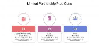 Limited partnership pros cons ppt powerpoint presentation outline tips cpb