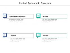 Limited partnership structure ppt powerpoint presentation portfolio structure cpb