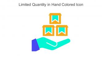 Limited Quantity In Hand Colored Icon In Powerpoint Pptx Png And Editable Eps Format