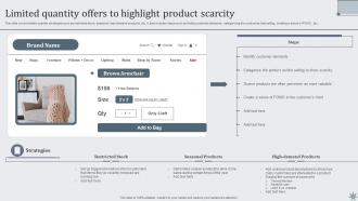 Limited Quantity Offers To Highlight Product Effective Sales Techniques To Boost Business MKT SS V