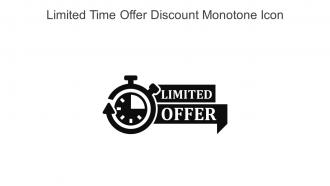 Limited Time Offer Discount Monotone Icon In Powerpoint Pptx Png And Editable Eps Format