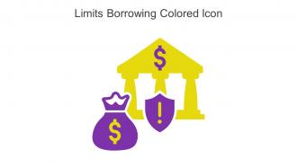 Limits Borrowing Colored Icon In Powerpoint Pptx Png And Editable Eps Format
