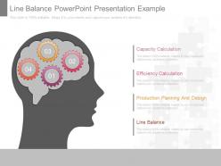 Line balance powerpoint presentation example