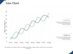 Line chart finance marketing management investment analysis