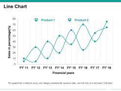 Line chart powerpoint slide background image